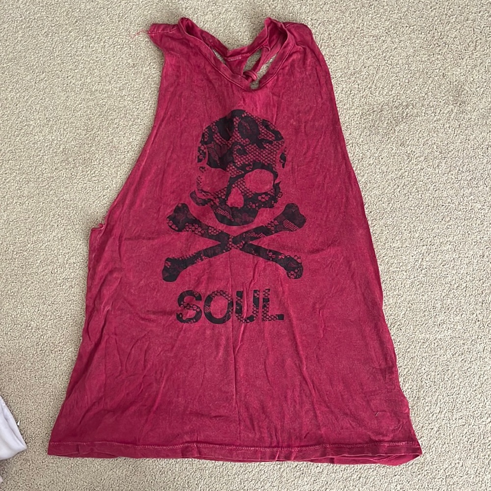 SoulCycle tank top in maroon